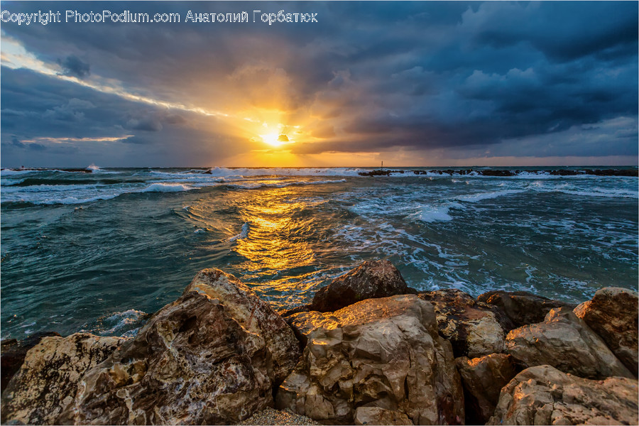 Nature, Outdoors, Light, Flare, Water
