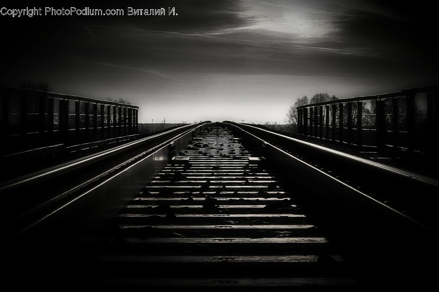 Train Track, Transportation, Rail, Railway, Staircase
