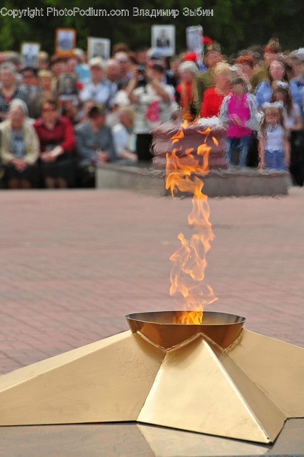 Person, Human, Fire, Bonfire, Flame