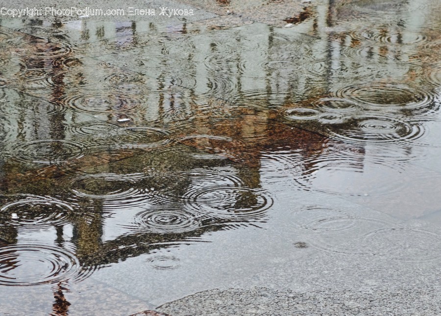 Water, Outdoors, Ripple, Puddle, Nature