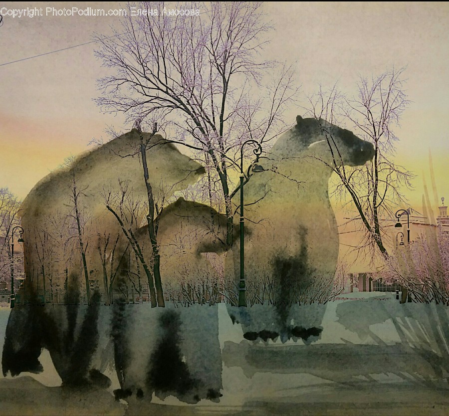 Art, Painting, Nature, Outdoors, Weather