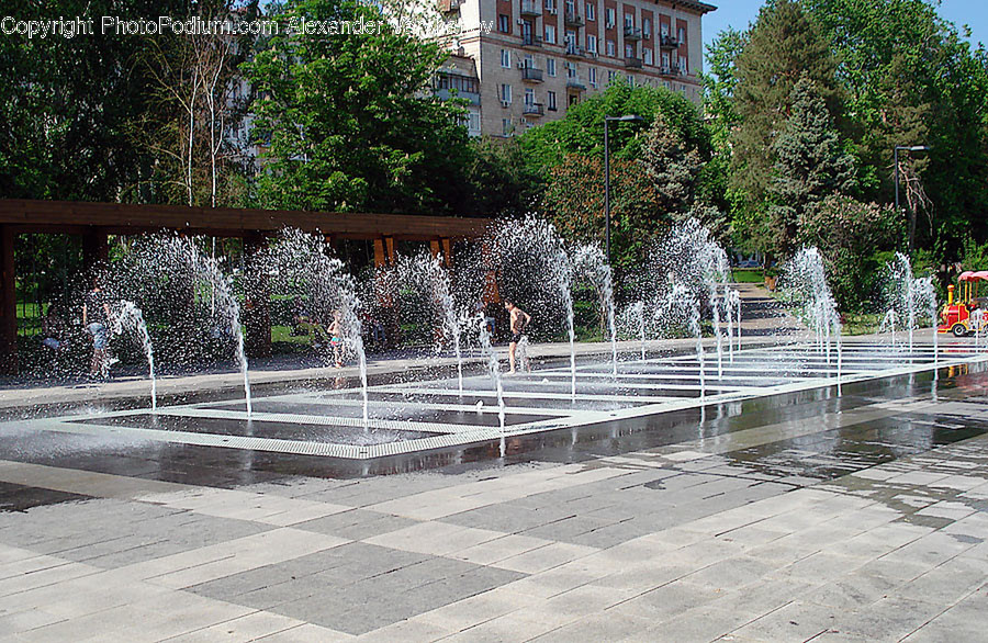 Water, Person, Human, Fountain