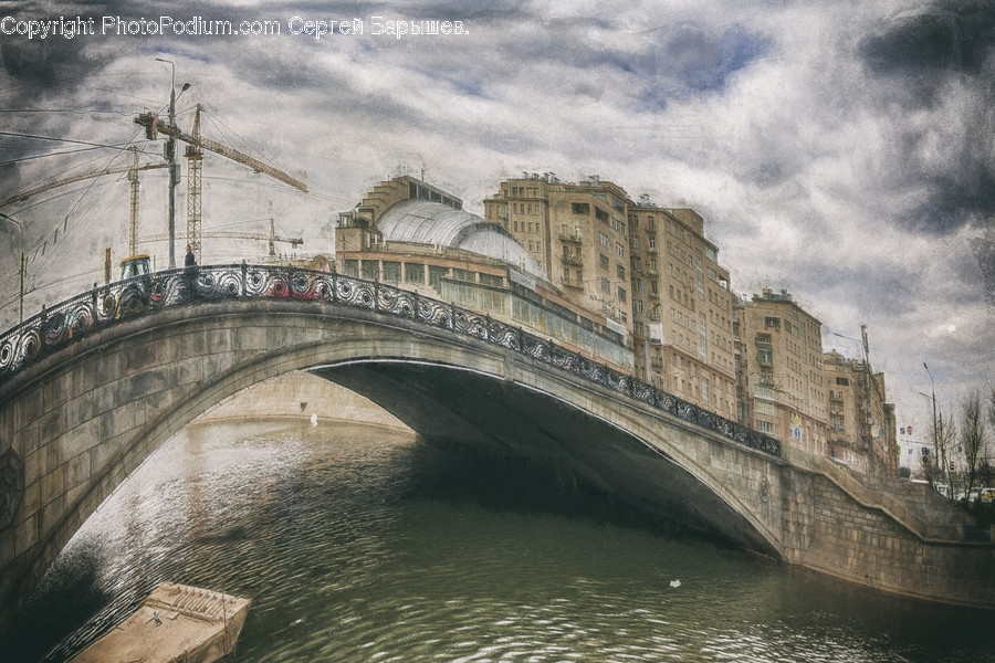 Building, Bridge, Water, Outdoors, Architecture