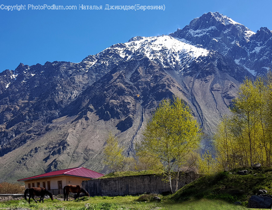 Nature, Outdoors, Building, Mountain, Countryside