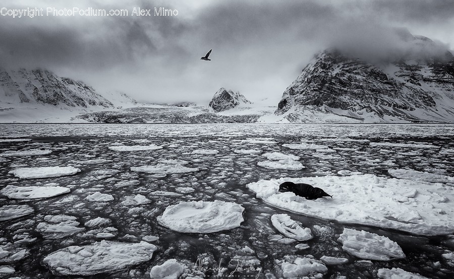 Nature, Mountain, Outdoors, Ice, Glacier
