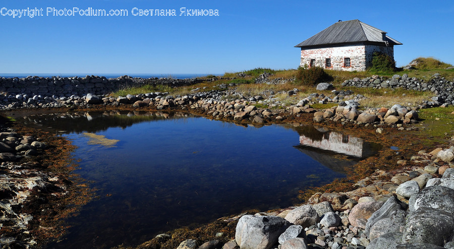 Rubble, Nature, Outdoors, Water, Building