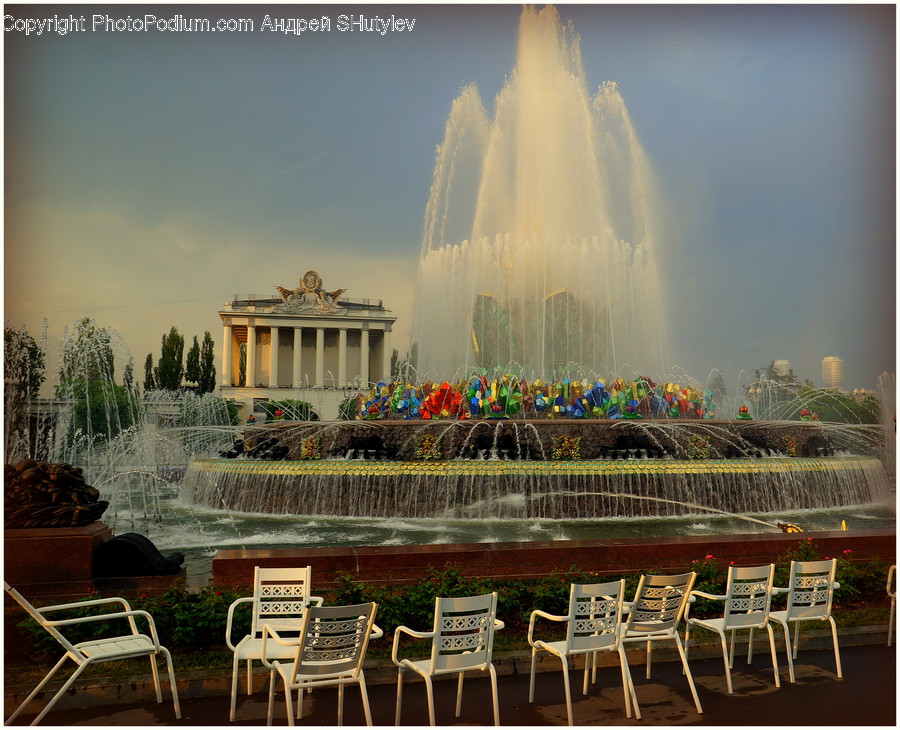 Water, Furniture, Chair, Fountain