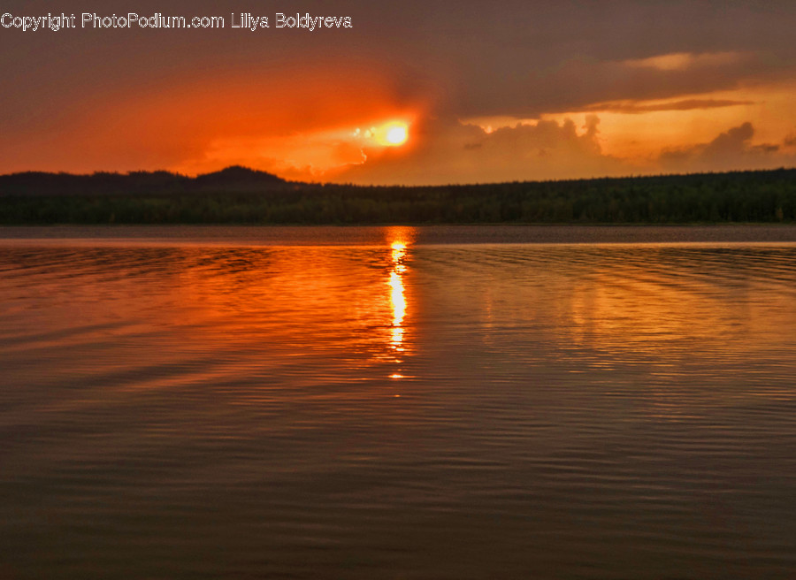 Nature, Outdoors, Red Sky, Dawn, Sunset