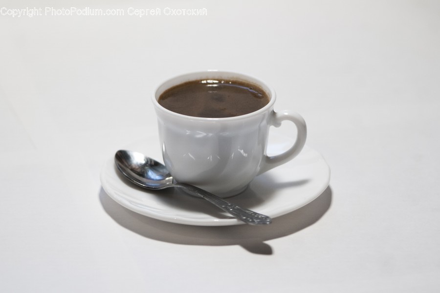 Cutlery, Spoon, Cup, Coffee Cup, Saucer