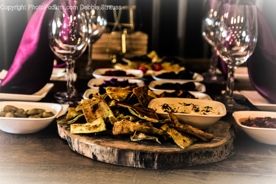 Food, Meal, Restaurant, Glass, Goblet