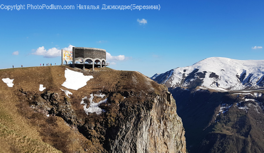 Nature, Outdoors, Building, Cliff, Countryside