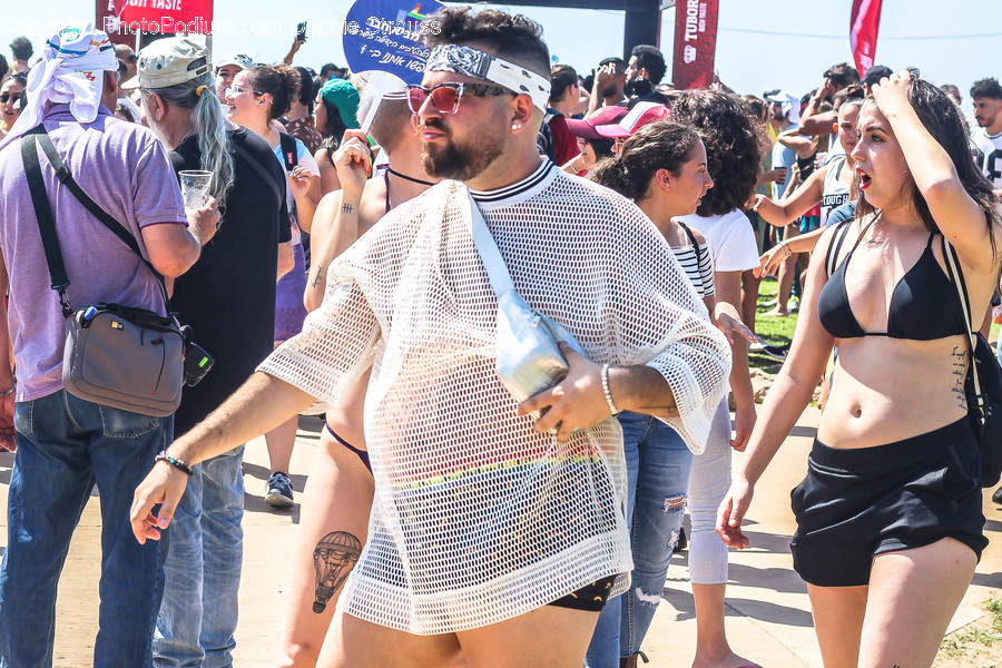 Person, Human, Festival, Crowd, Accessory