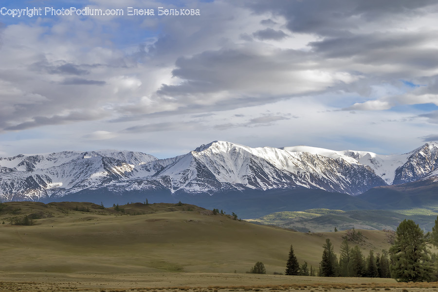 Mountain Range, Mountain, Outdoors, Nature, Ice
