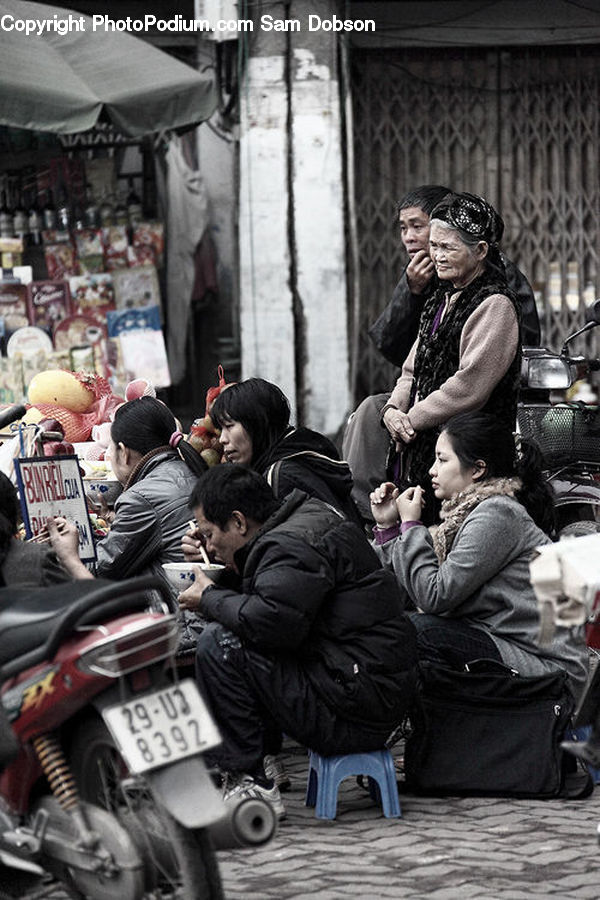 People, Person, Human, Motor, Motorcycle, Vehicle, Scooter