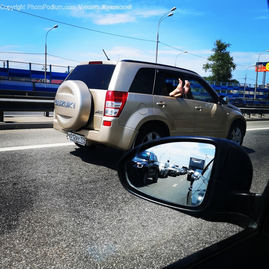 Person, Human, Mirror, Vehicle, Transportation