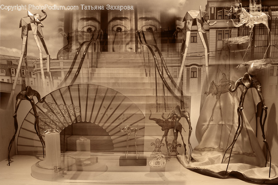 Banister, Handrail, Shop, Building, Amusement Park