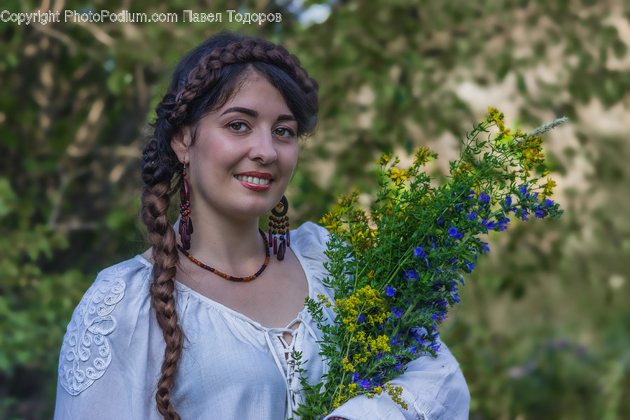 Human, Person, Hair, Plant, Flower