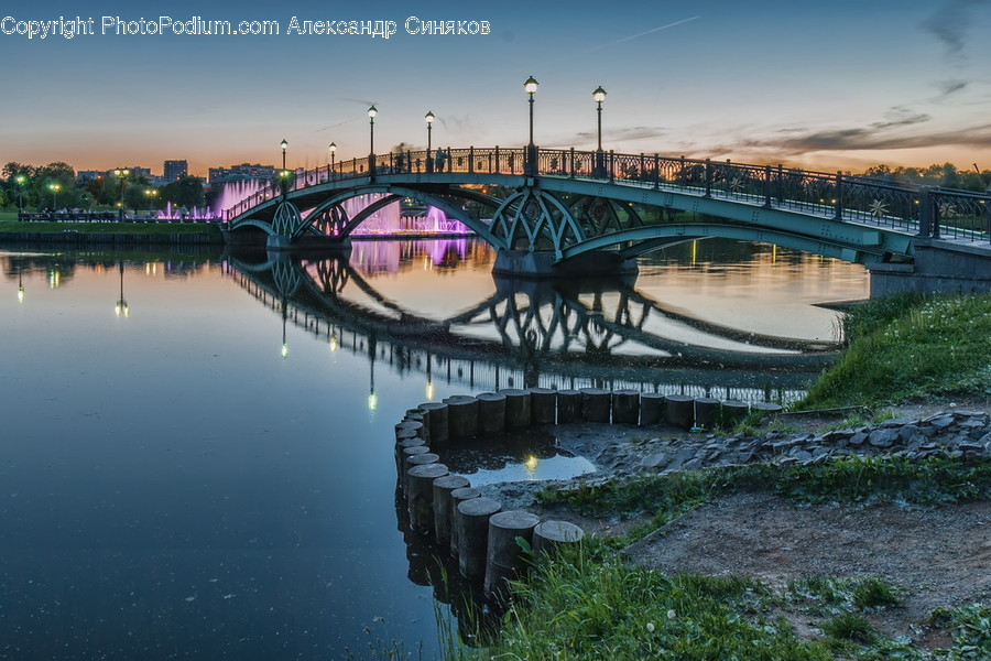 Building, Bridge, Architecture, Water, Waterfront