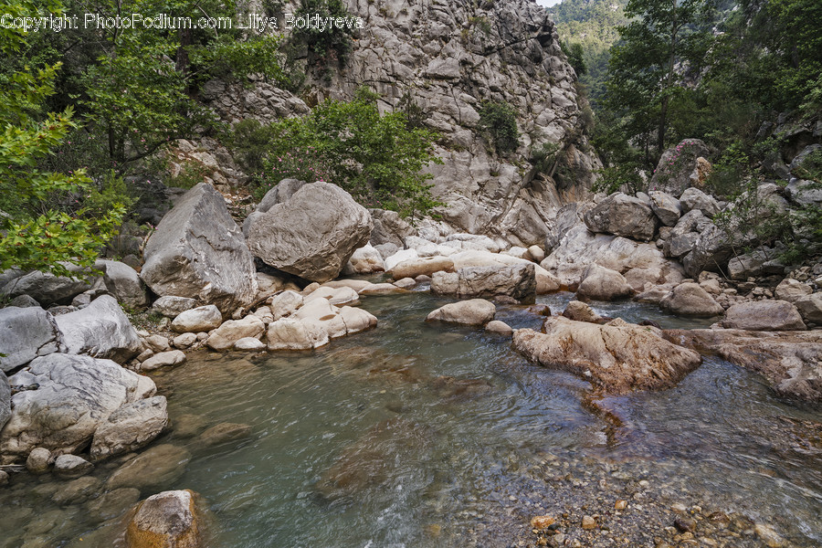 Nature, Outdoors, Rubble, Water, Promontory