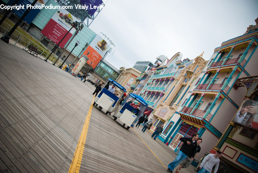 Boardwalk, Deck, Path, Sidewalk, Walkway, Building, Housing