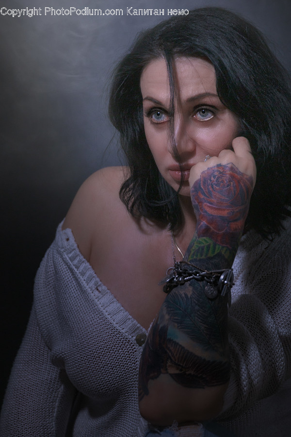 Skin, Human, Person, Tattoo, Face