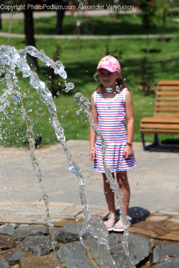 Water, Human, Person, Bench, Furniture