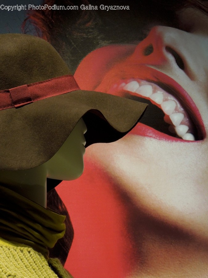 Apparel, Clothing, Mouth, Lip, Hat