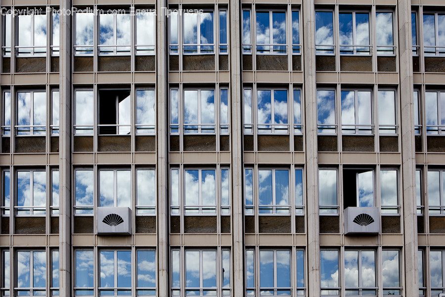 Home Decor, Window, Building, Office Building, Curtain
