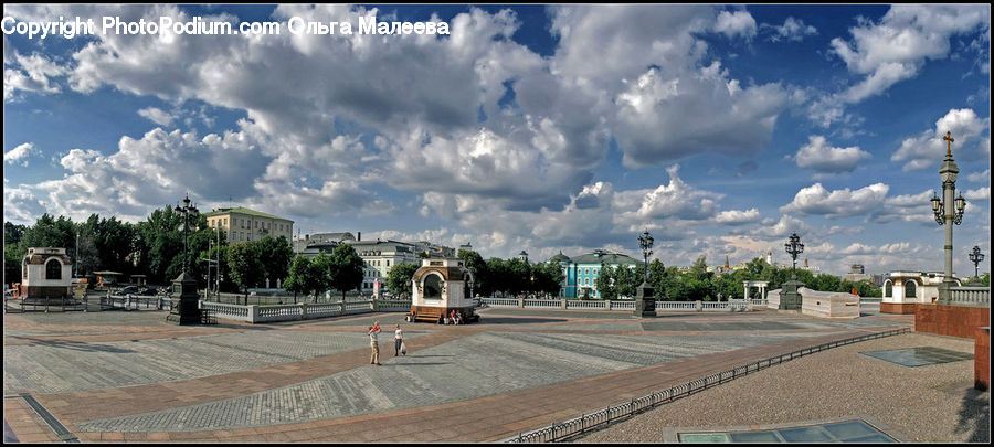 Architecture, Downtown, Plaza, Town Square, Town, Building, Office Building