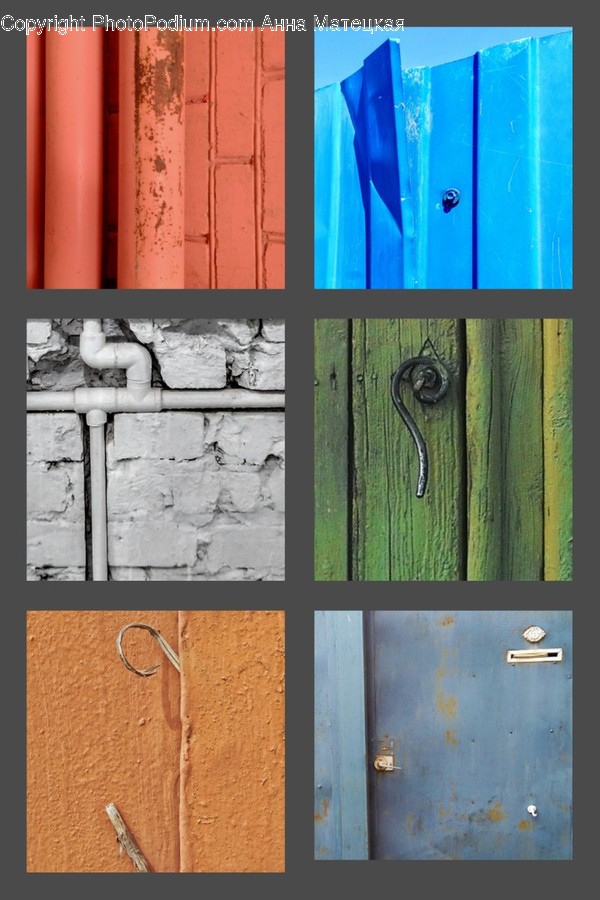 Advertisement, Poster, Collage, Door