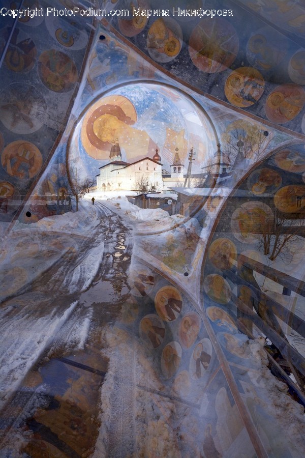 Architecture, Building, Painting, Art, Apse