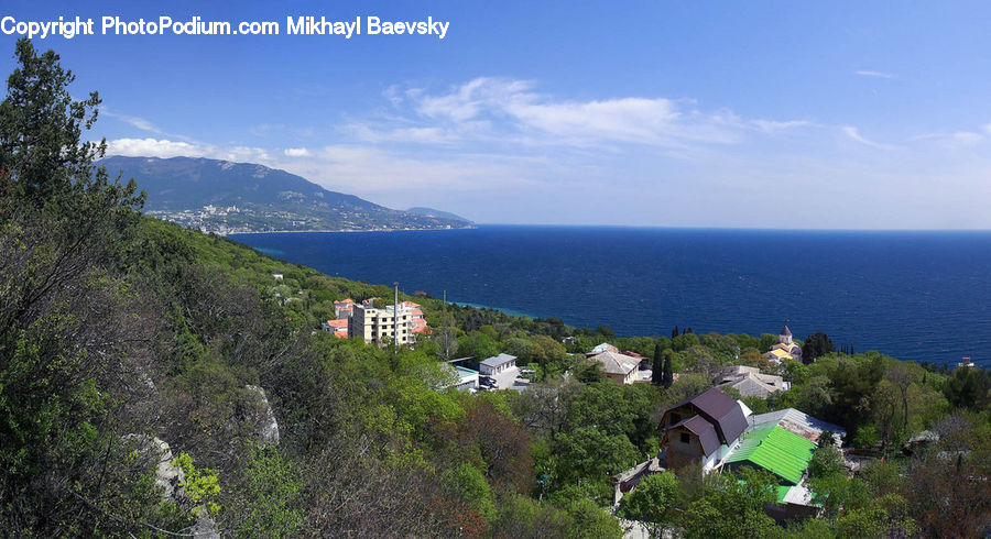 Countryside, Outdoors, Building, Downtown, Town, Promontory, Landscape