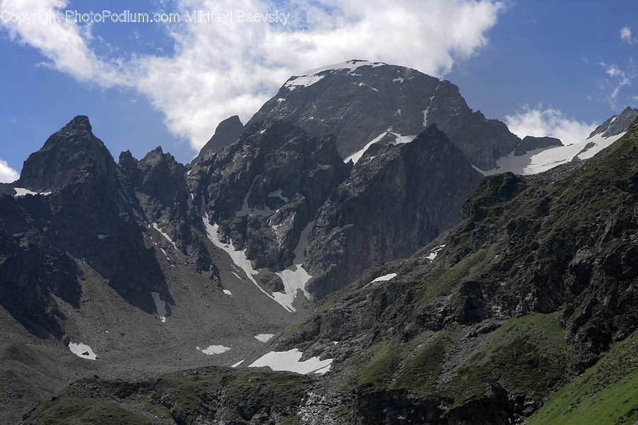 Mountain, Outdoors, Nature, Slope, Ice