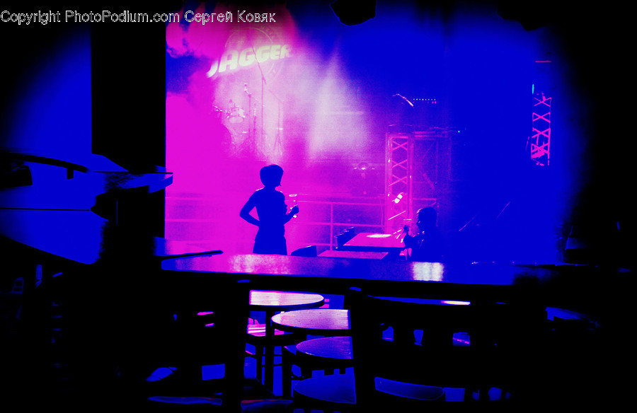 Lighting, Stage, Person, Human, Furniture