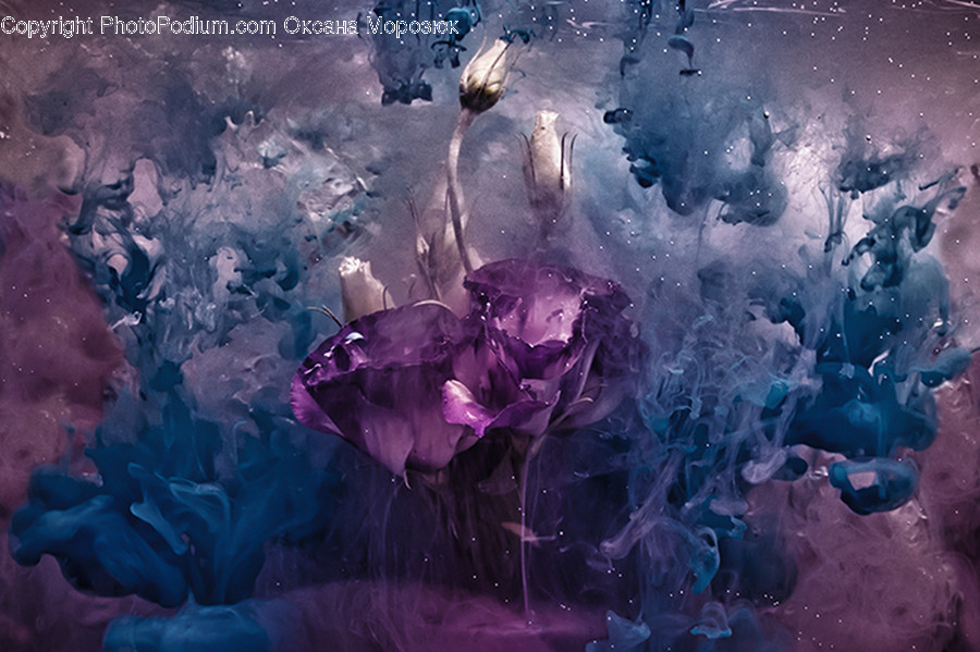 Art, Modern Art, Graphics, Crystal, Purple