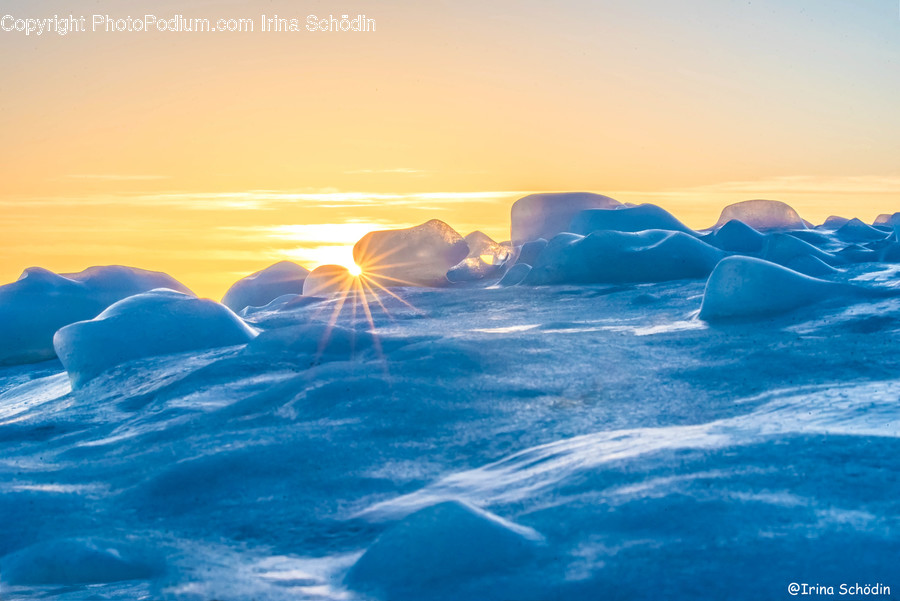 Nature, Outdoors, Ice, Snow, Iceberg