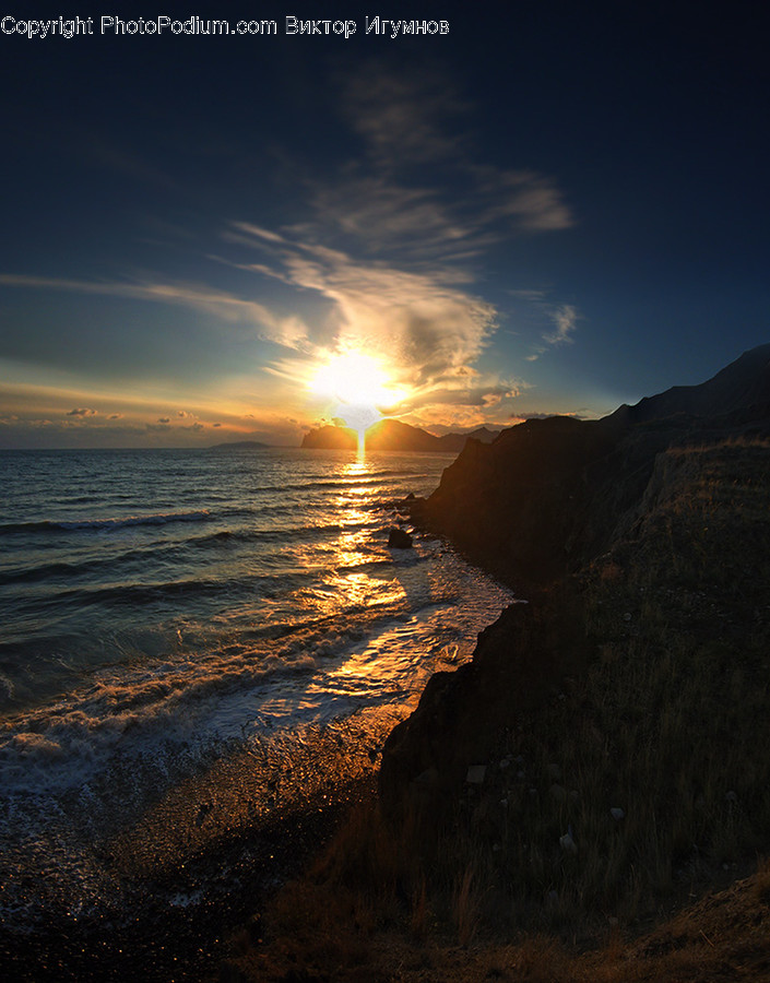 Light, Flare, Sunlight, Promontory, Outdoors