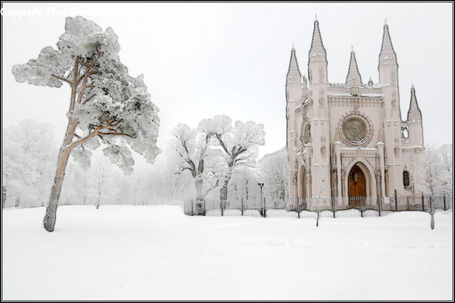 Ice, Outdoors, Snow, Architecture, Spire, Steeple, Tower
