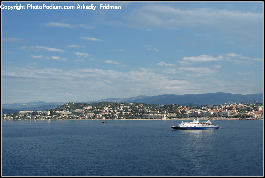 Cruise Ship, Ocean Liner, Ship, Vessel, Cloud, Cumulus, Sky