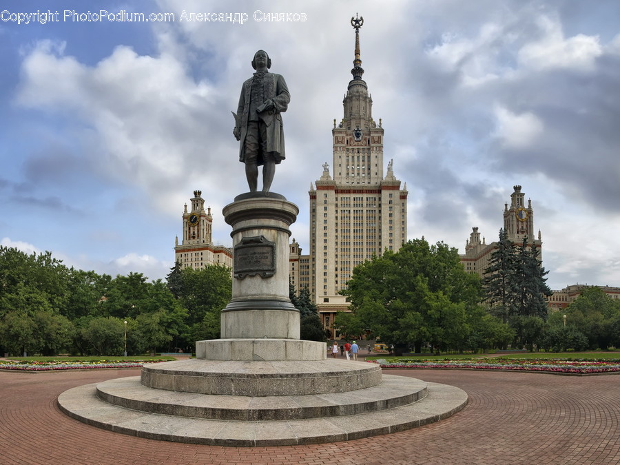 Monument, City, Urban, Downtown, Building