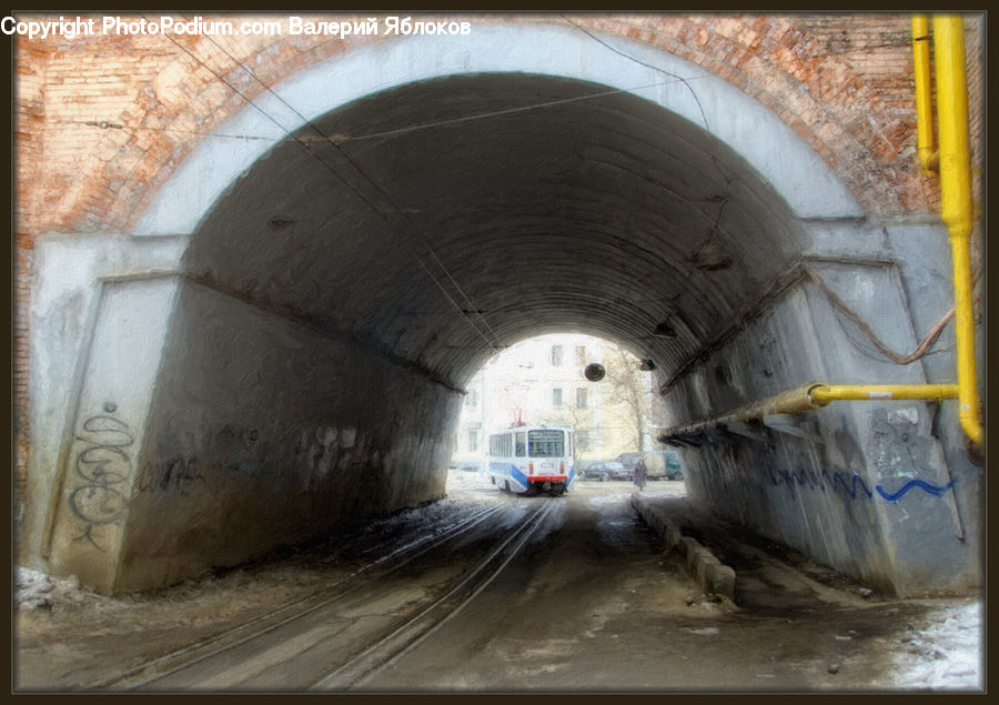 Tunnel, Bunker, Alley, Alleyway, Road, Street, Town