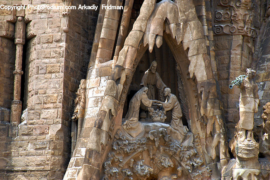 Cave, Buddha, Person, Shrine, Temple, Art, Sculpture
