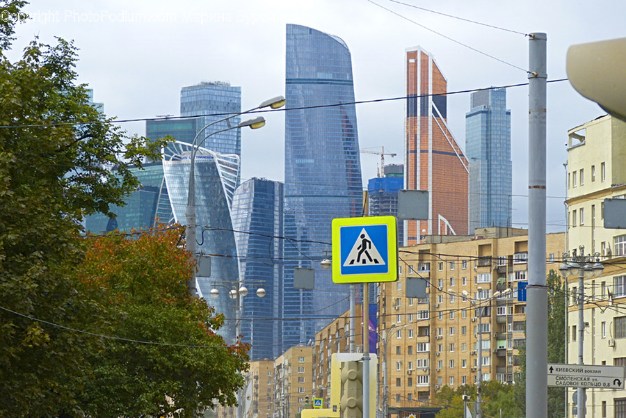 Office Building, Building, Symbol, Town, City
