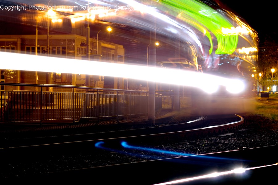 Lighting, Flare, Light, Train, Transportation