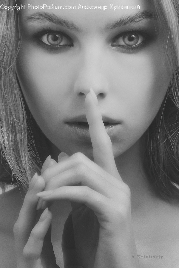 Finger, Person, Human, Face, Lip