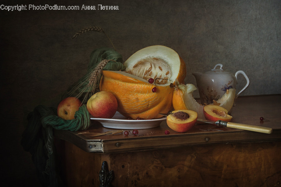 Plant, Fruit, Food, Painting, Art