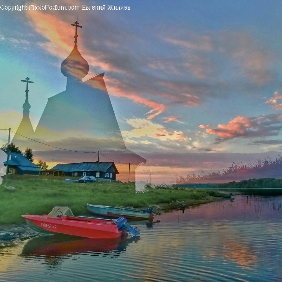 Architecture, Building, Vehicle, Boat, Transportation