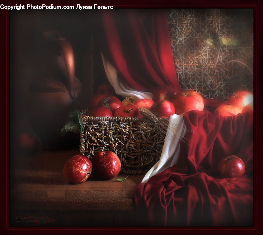 Art, Glass, Goblet, Fruit, Garlic, Plant, Ornament