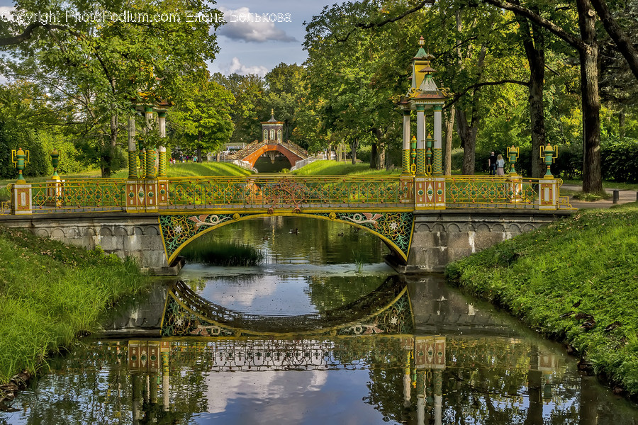 Water, Bridge, Building, Outdoors, Ditch