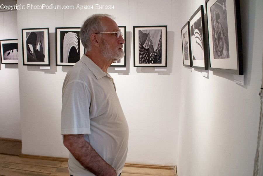 Wood, Art Gallery, Art, Person, Flooring